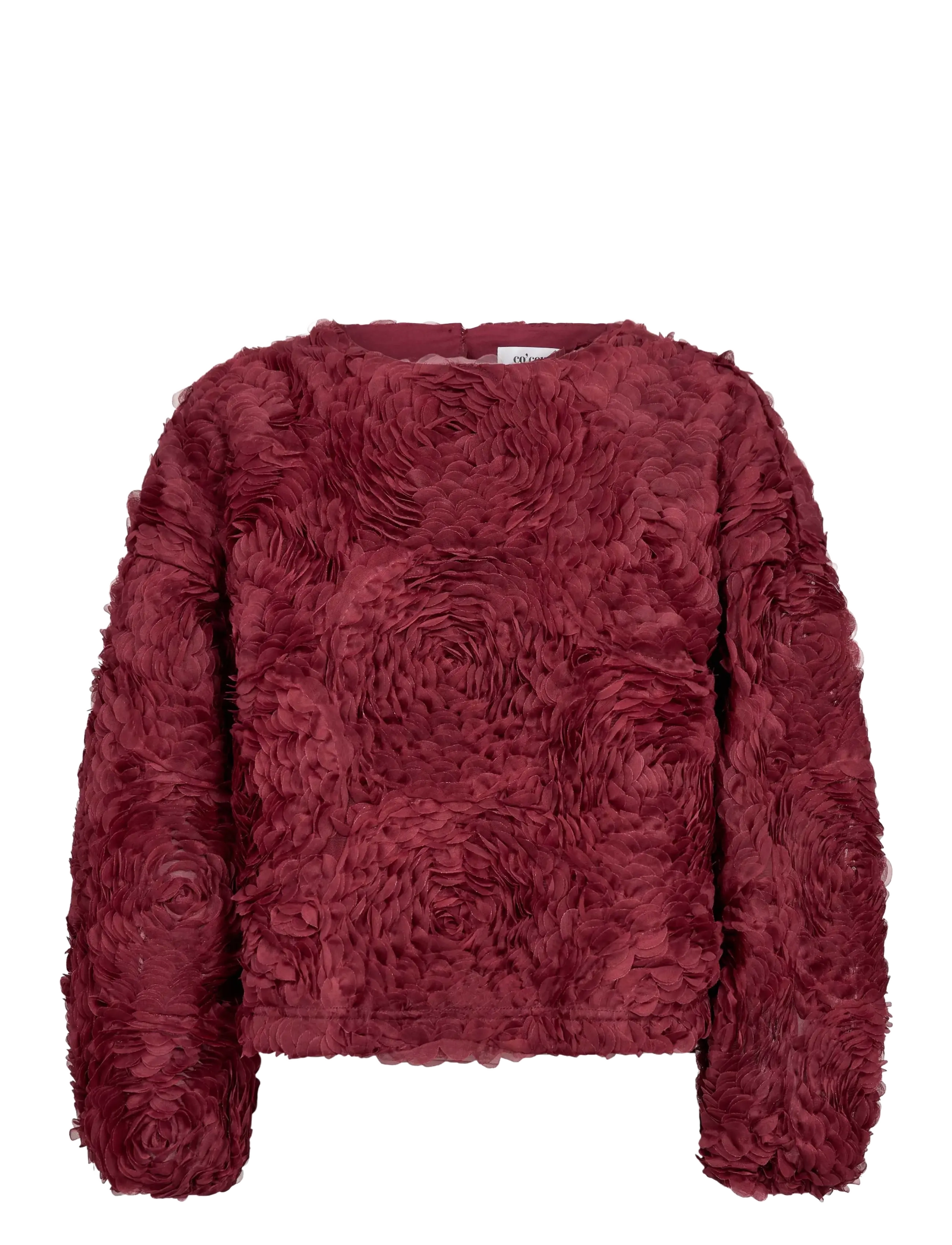 Co' Couture LucinaCC Flower Blouse - Clothing - BERRY RED / burgundy