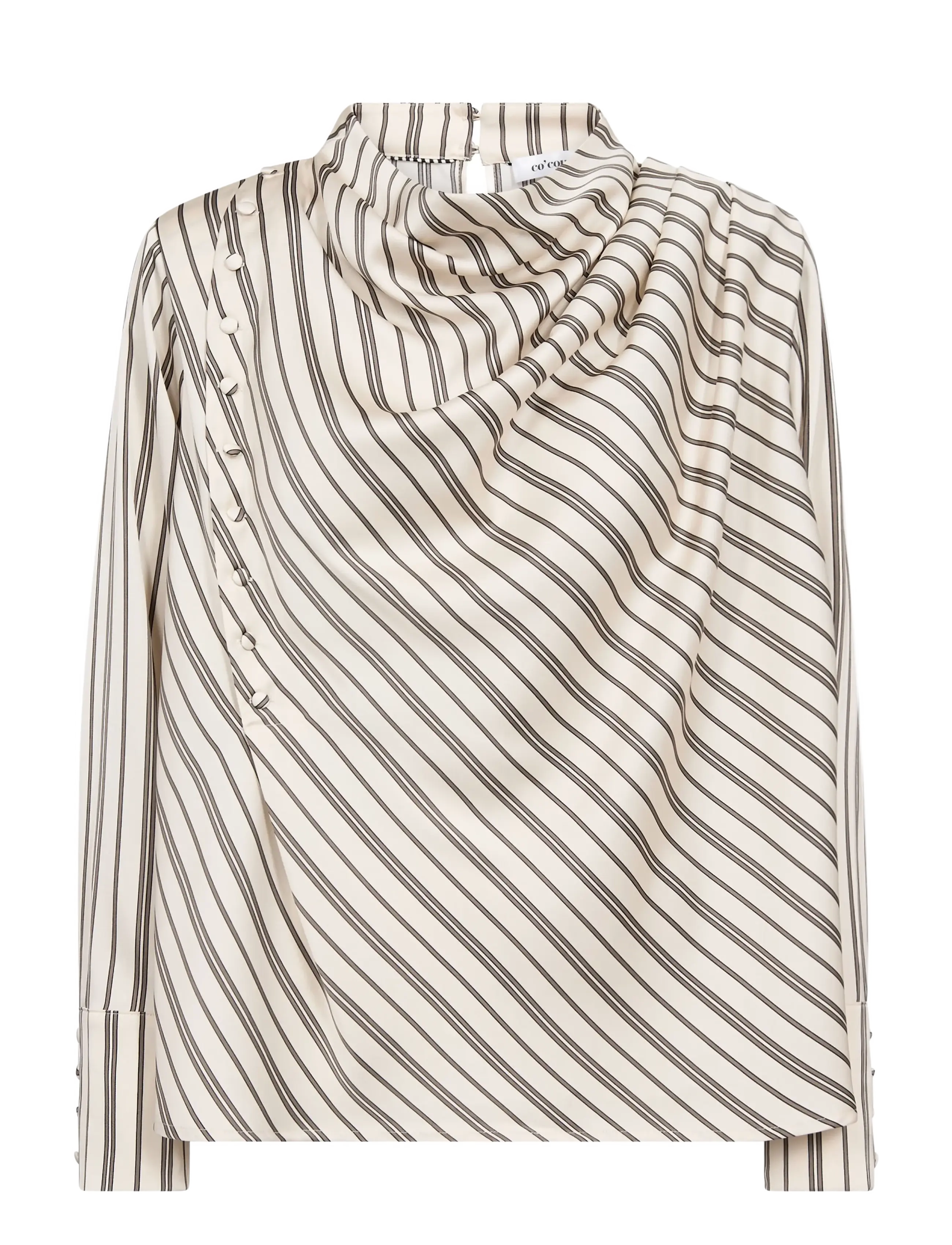 Co' Couture - HellyCC Button Stripe Blouse - off-white - 1