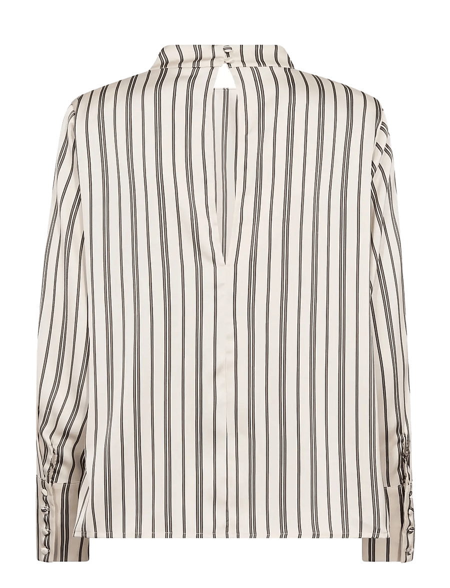 Co' Couture - HellyCC Button Stripe Blouse - pikkade varrukatega pluusid - off-white - 2