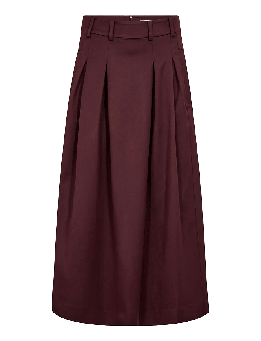 Co' Couture - TerryCC Pleat Skirt - plisserade kjolar - wine red - 1