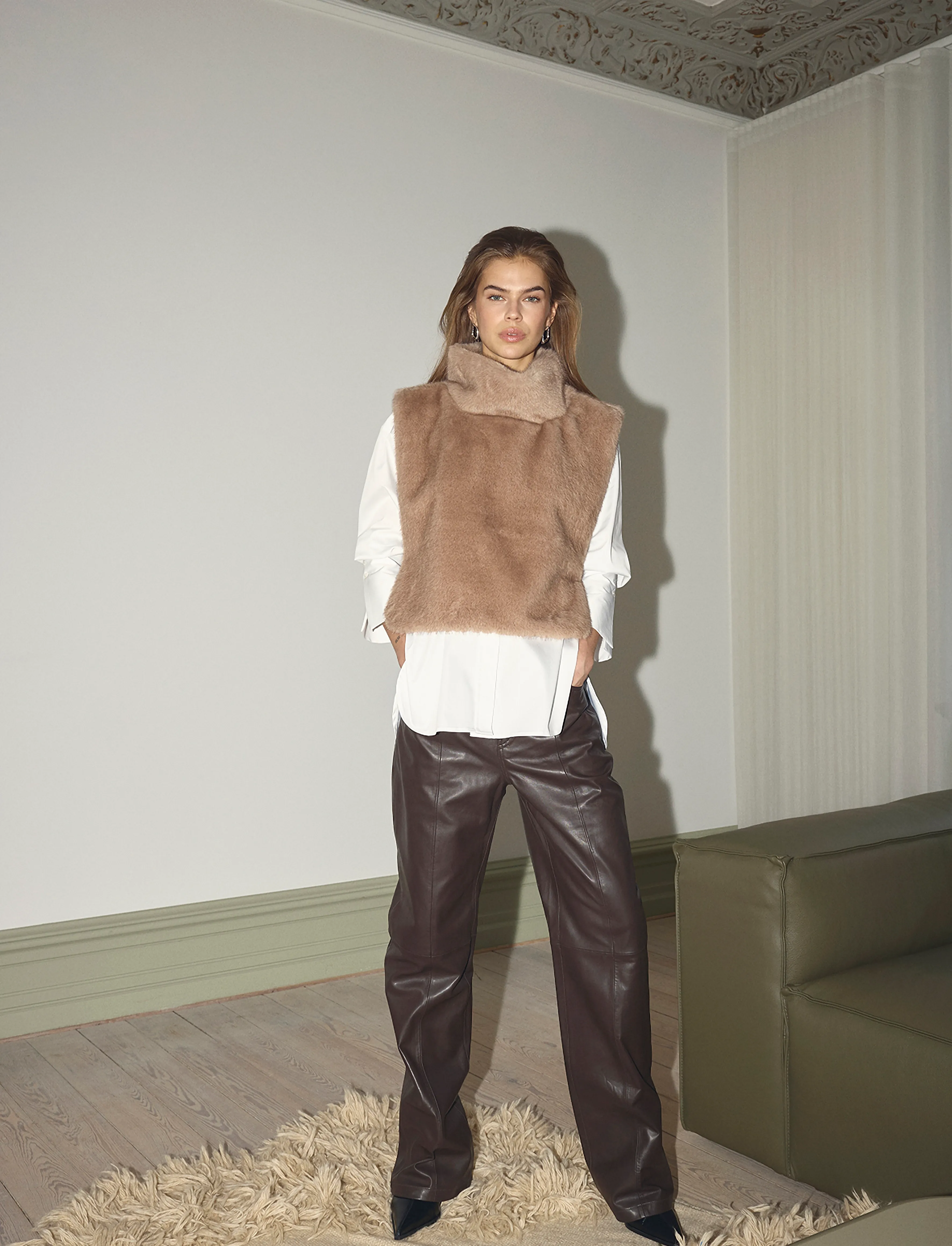 Co' Couture - FeraCC Faux Collar - teddy-vestid - creme - 0