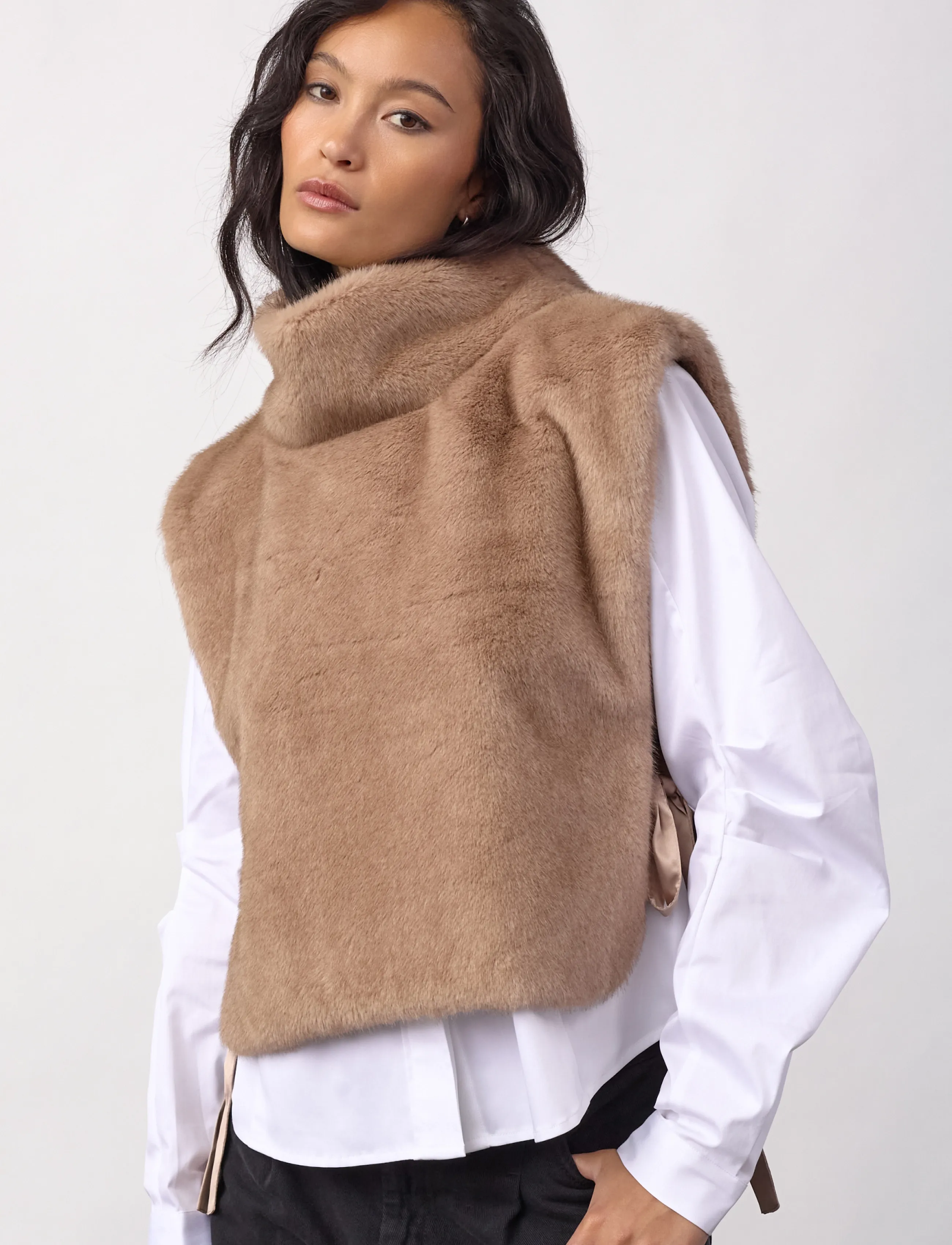 Co' Couture - FeraCC Faux Collar - teddy-vestid - creme - 3