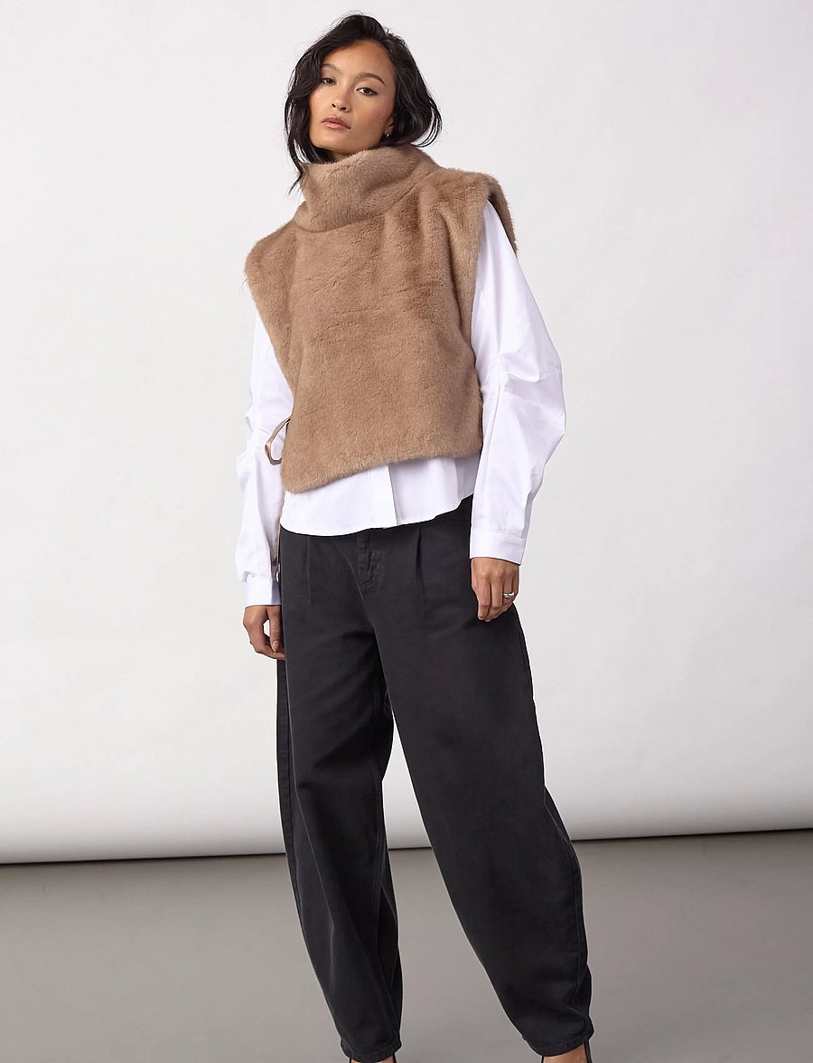 Co' Couture - FeraCC Faux Collar - teddy-vestid - creme - 5