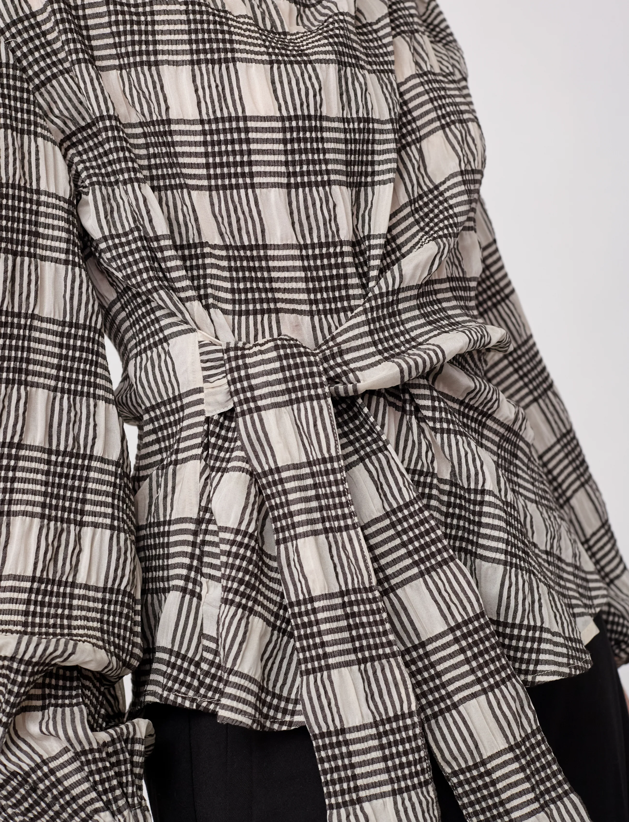 Co Couture Chandlercc Check Tie Blouse blusar dam – bild 5
