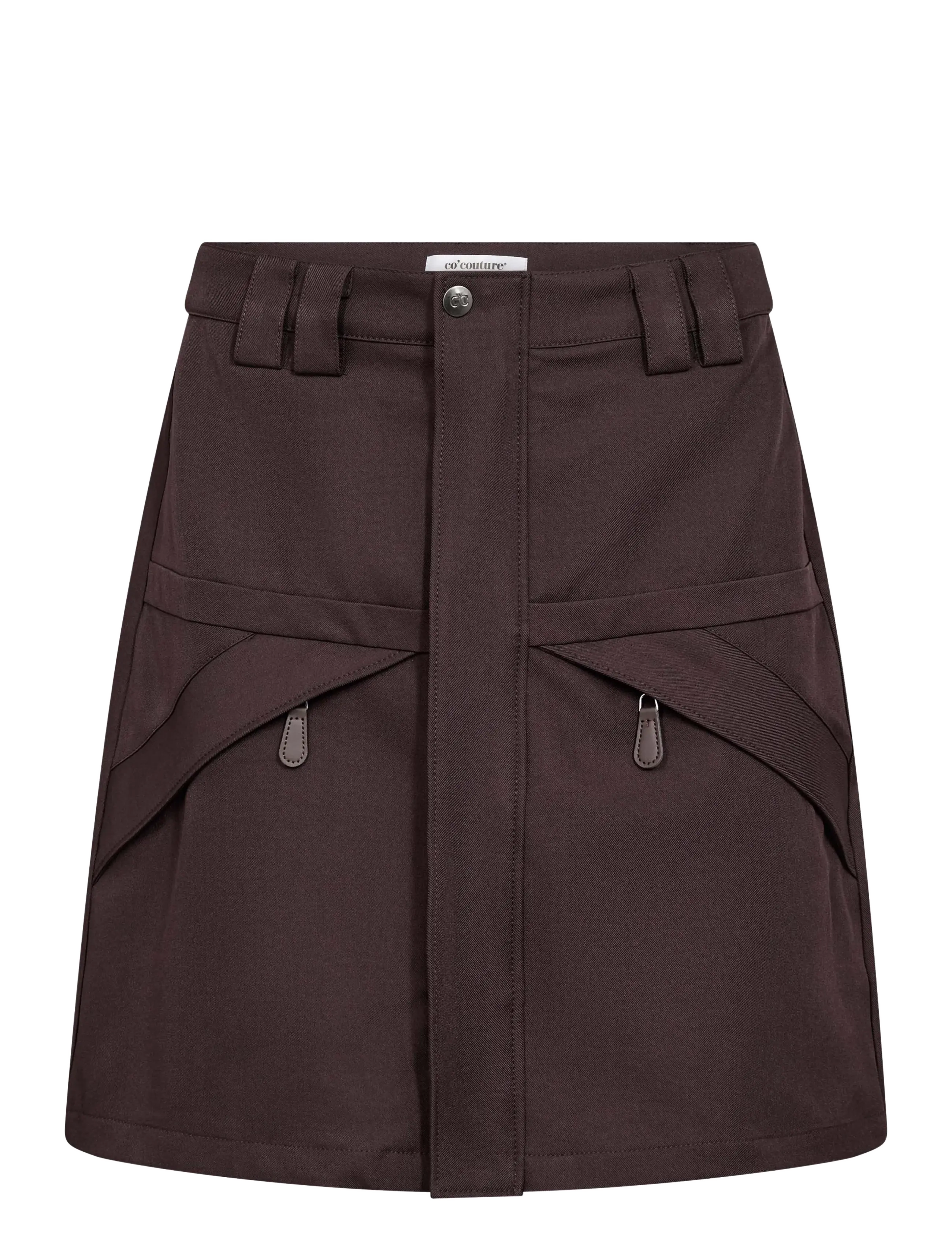 Co' Couture LunaCC Mini Skirt - Kjolar - BISON / brown