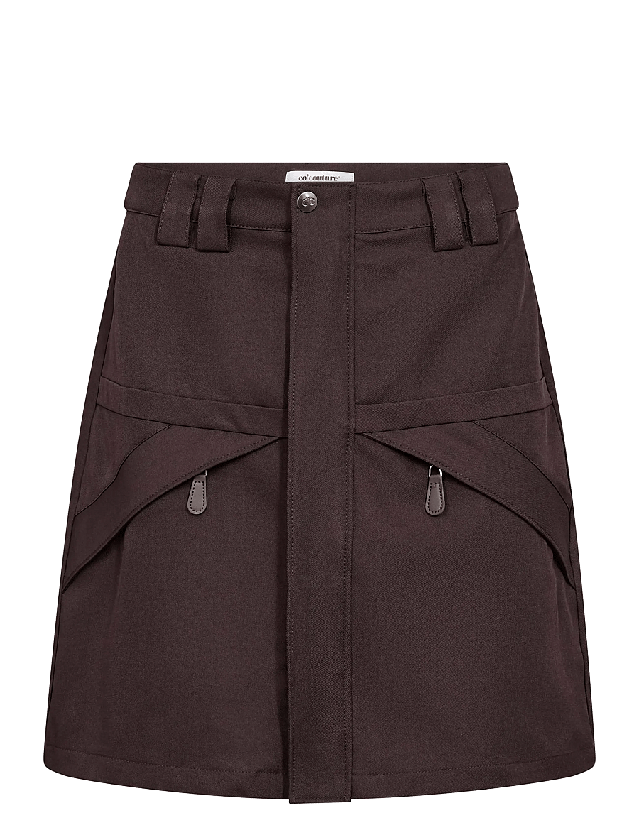 Co' Couture - LunaCC Mini Skirt - korta kjolar - bison - 1