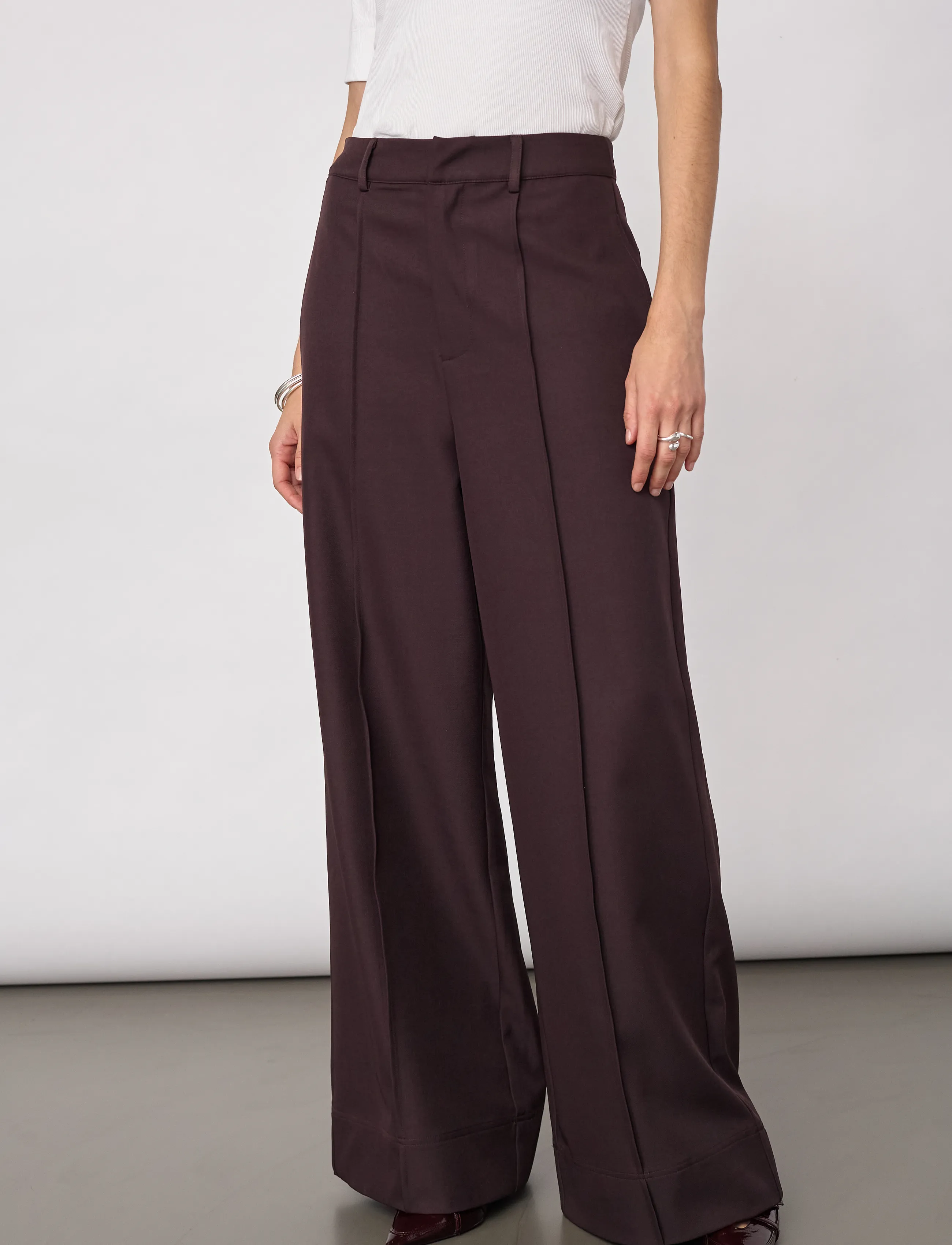 Co' Couture LunaCC Pleat Pant - Hosen - BISON / brown