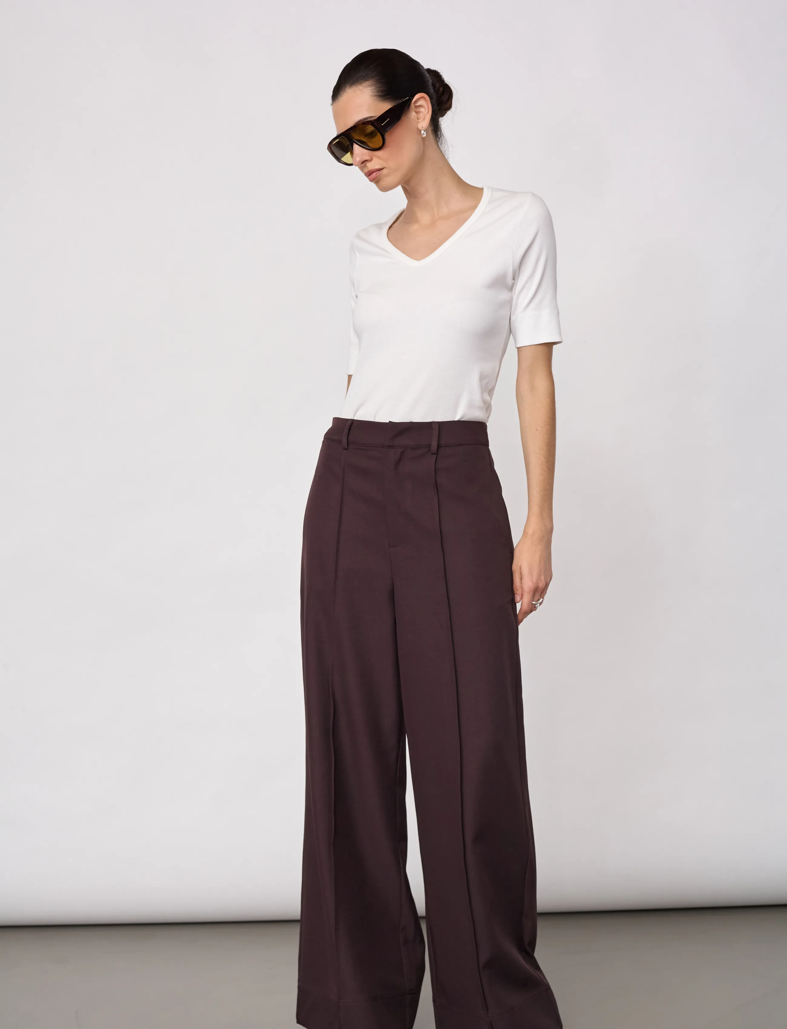 Co' Couture - LunaCC Pleat Pant - anzugshosen - bison - 4