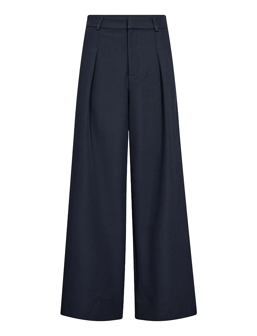 Co' Couture - LunaCC Pleat Pant - pidulikud püksid - navy - 1