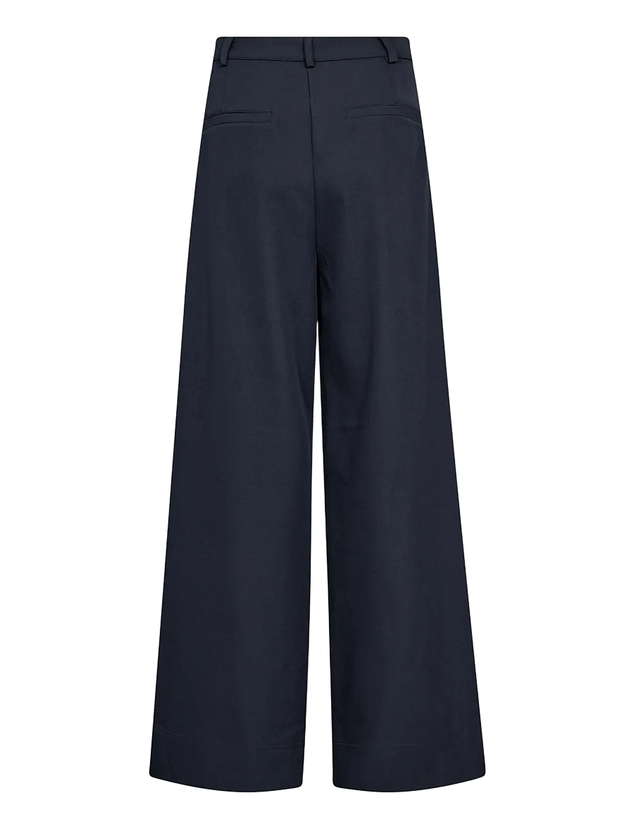Co' Couture - LunaCC Pleat Pant - pidulikud püksid - navy - 2