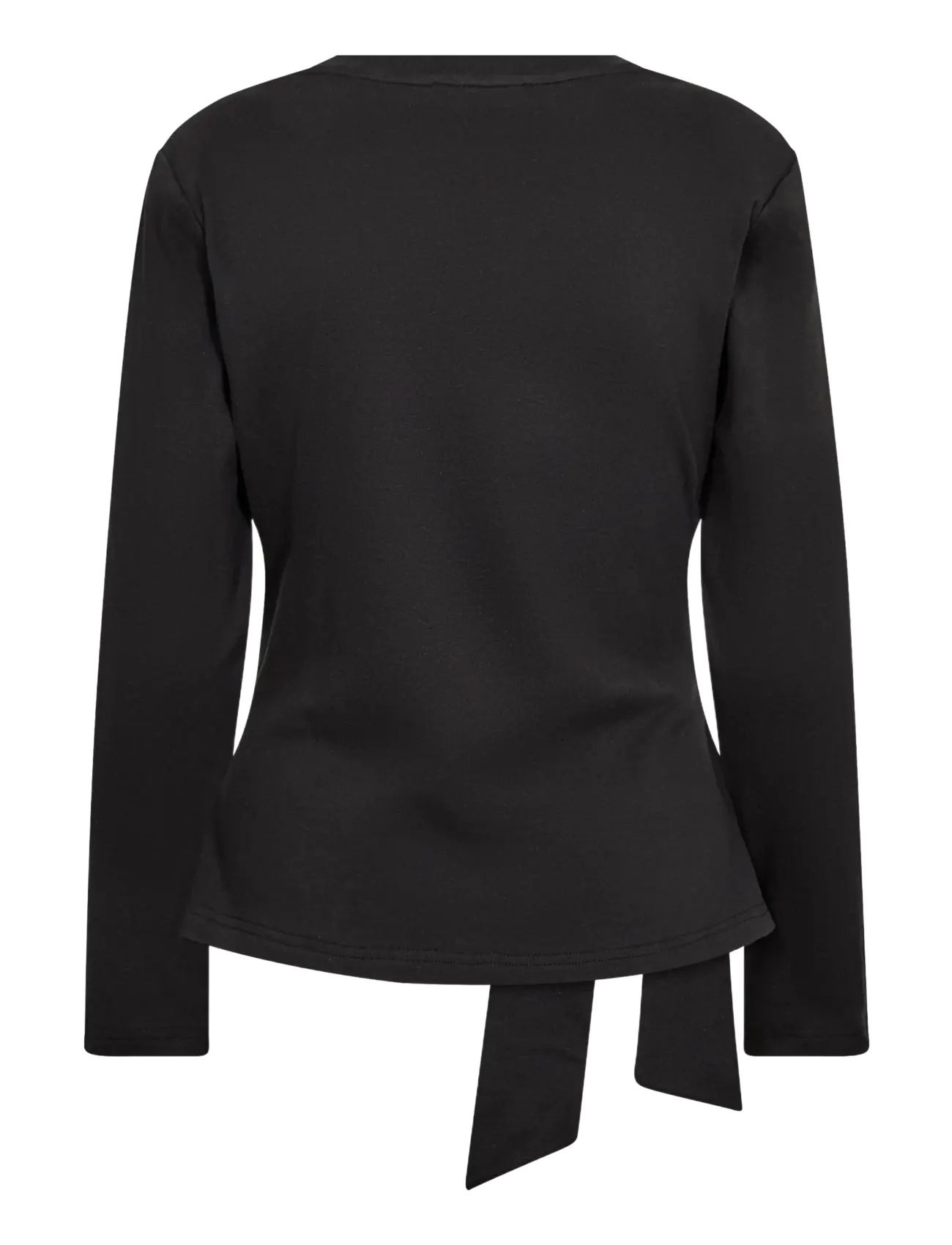 Co' Couture - OrianeCC LS Pleat Tie Tee - black - 2