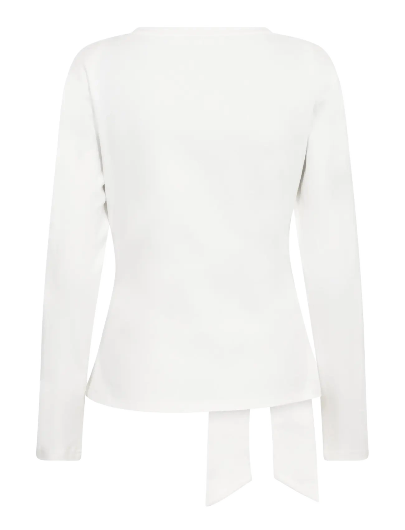 Co' Couture - OrianeCC LS Pleat Tie Tee - white - 2