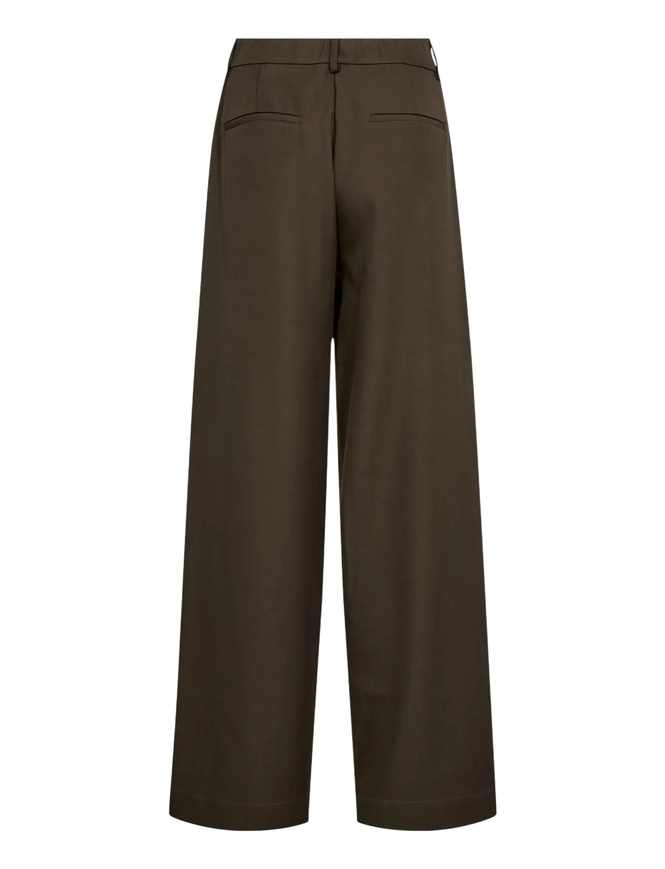 Co' Couture - LunaCC Wide Pant - vida byxor - dark brown - 2