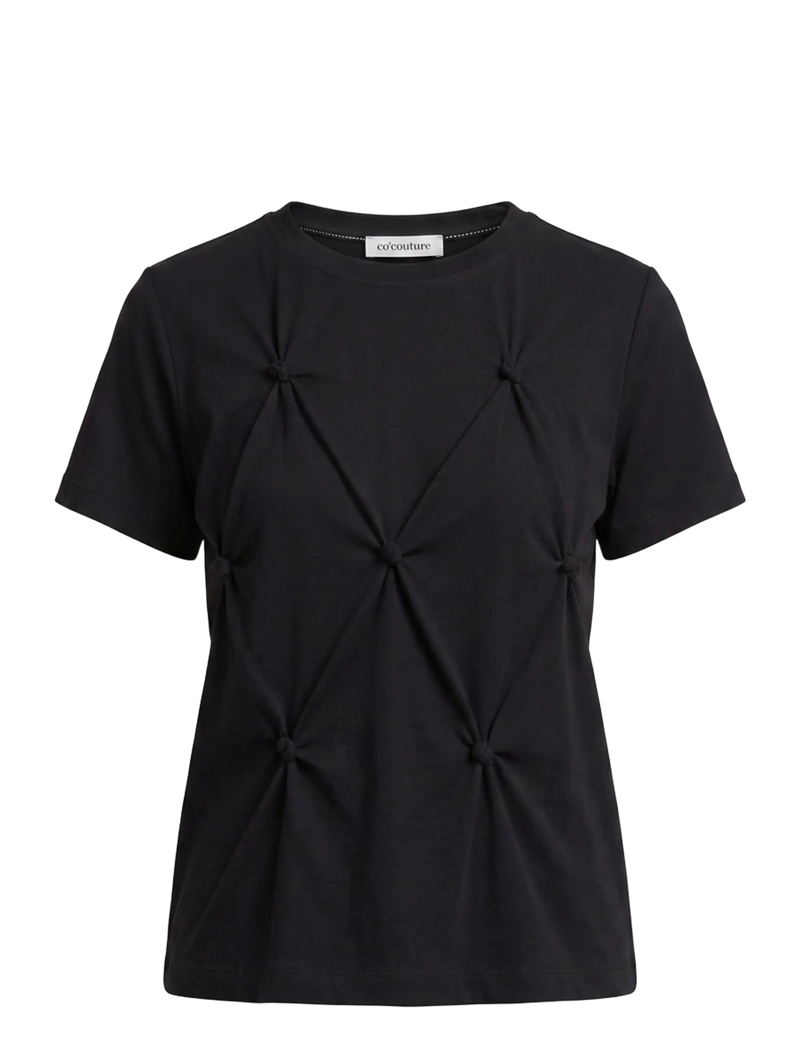 Co' Couture TaniaCC Knot Tee - Kleidung - BLACK / black
