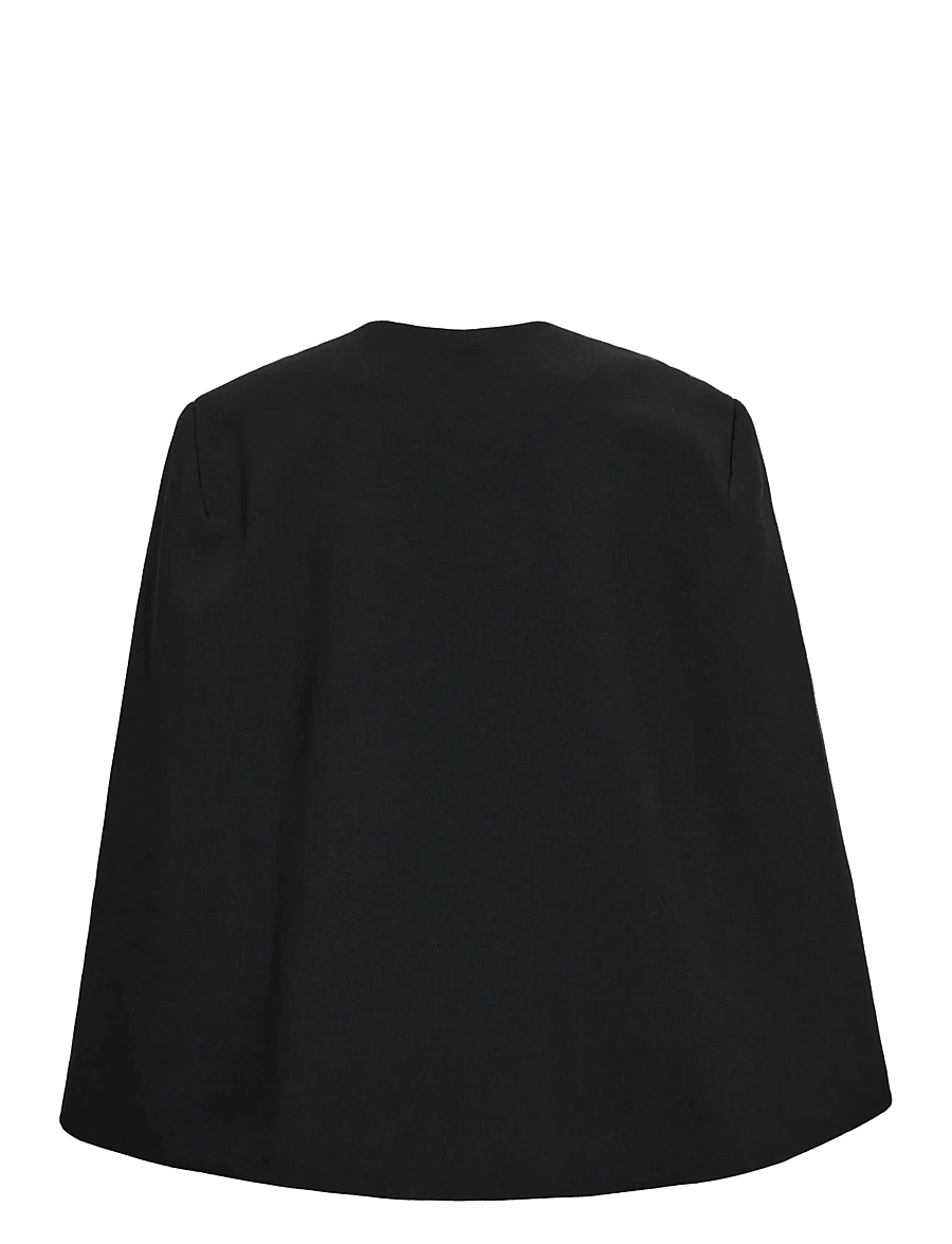 Co' Couture - VolaCC Cape Button Blazer - Üherealised pintsakud - black - 2