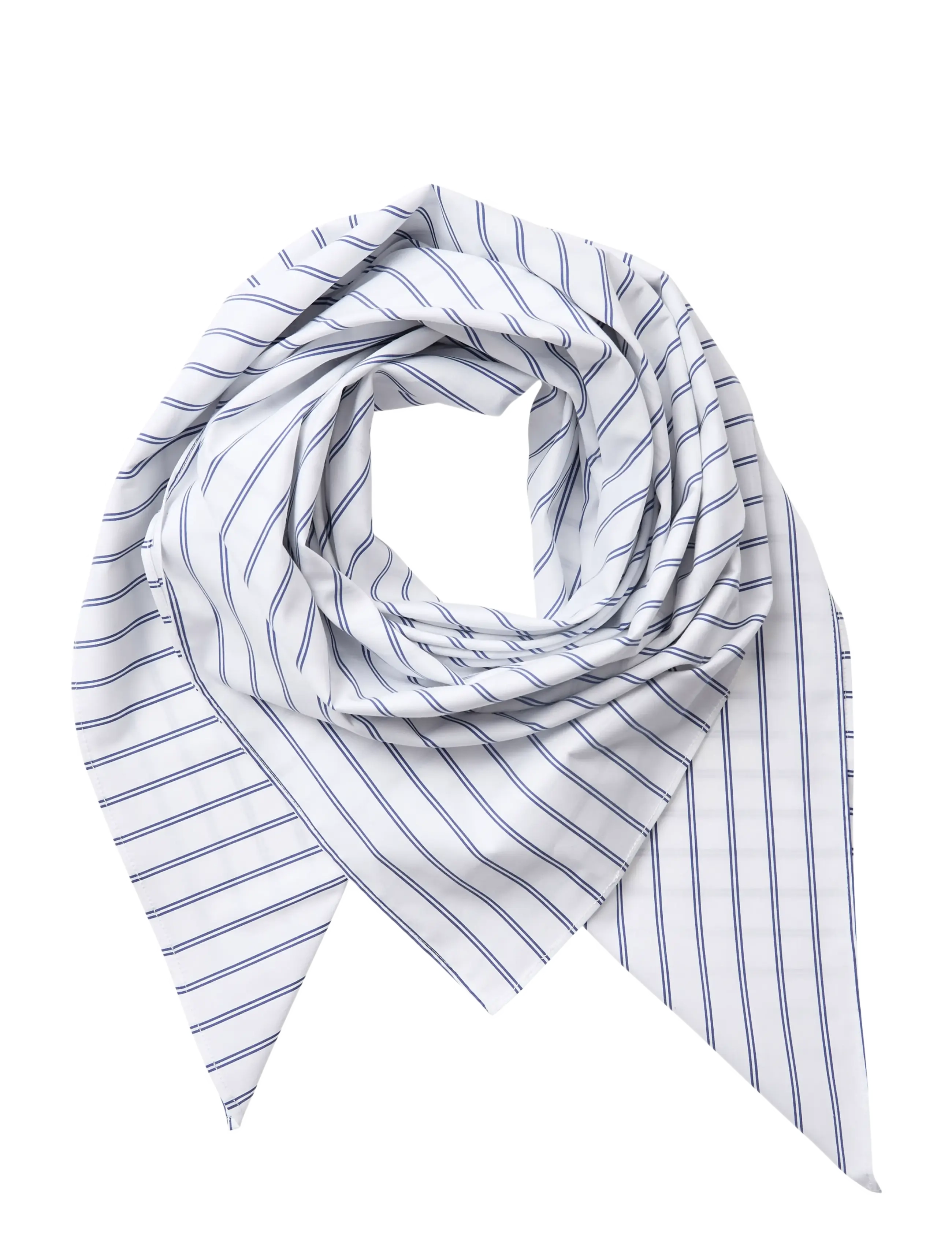 Co' Couture SomoCC Stripe Scarf - Sallid - WHITE / white