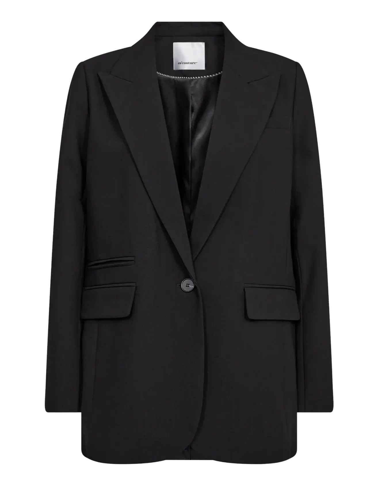 Co' Couture VolaCC Single Oversize Blazer - Single breasted blazers - BLACK / black