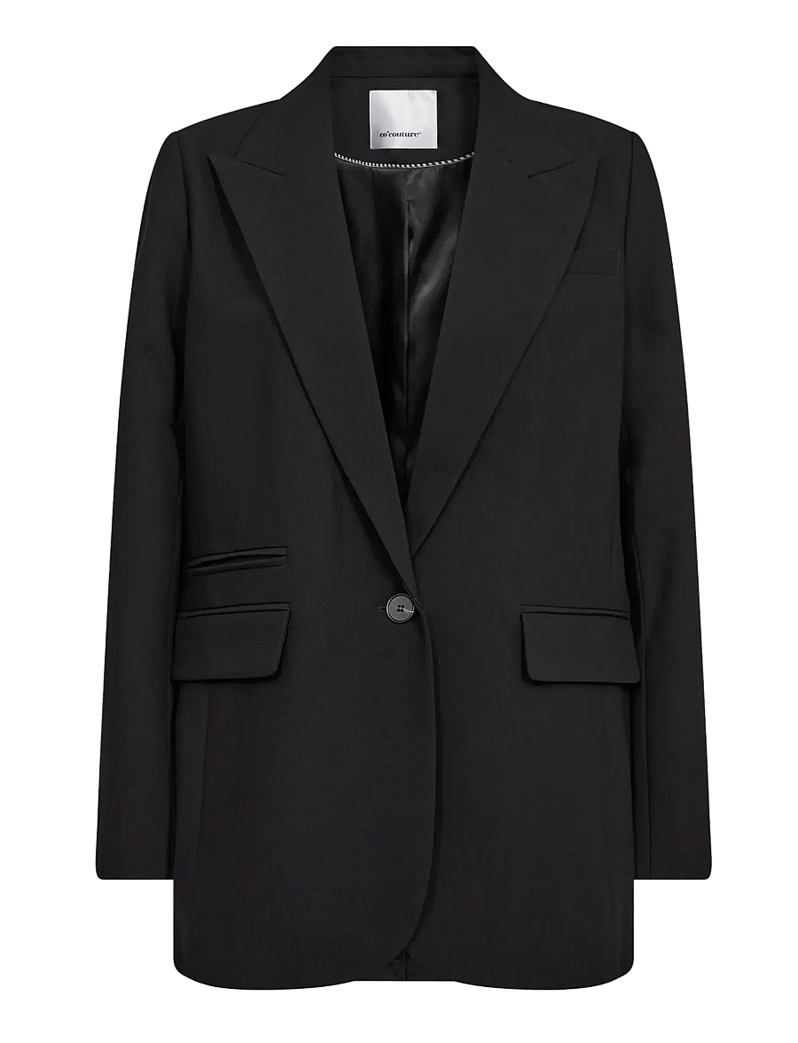 Co' Couture - VolaCC Single Oversize Blazer - single breasted blazers - black - 1