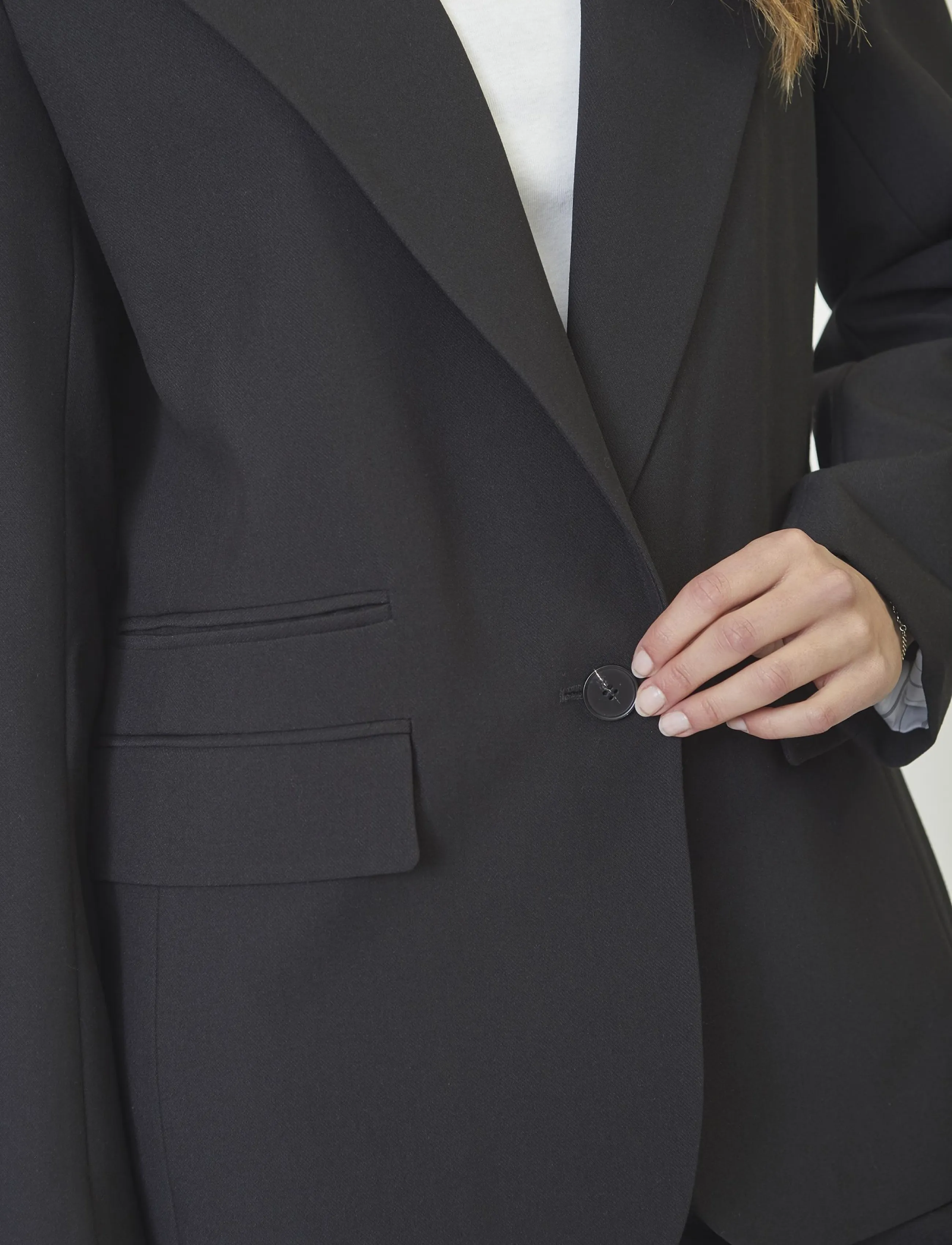 Co' Couture - VolaCC Single Oversize Blazer - single breasted blazers - black - 4