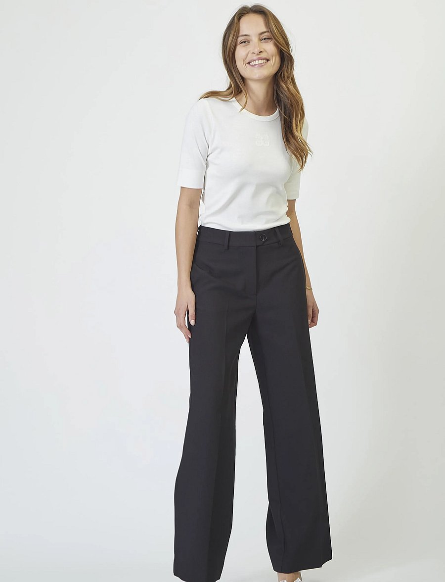 Co' Couture - VolaCC Wide Pant - habitbukser - black - 0
