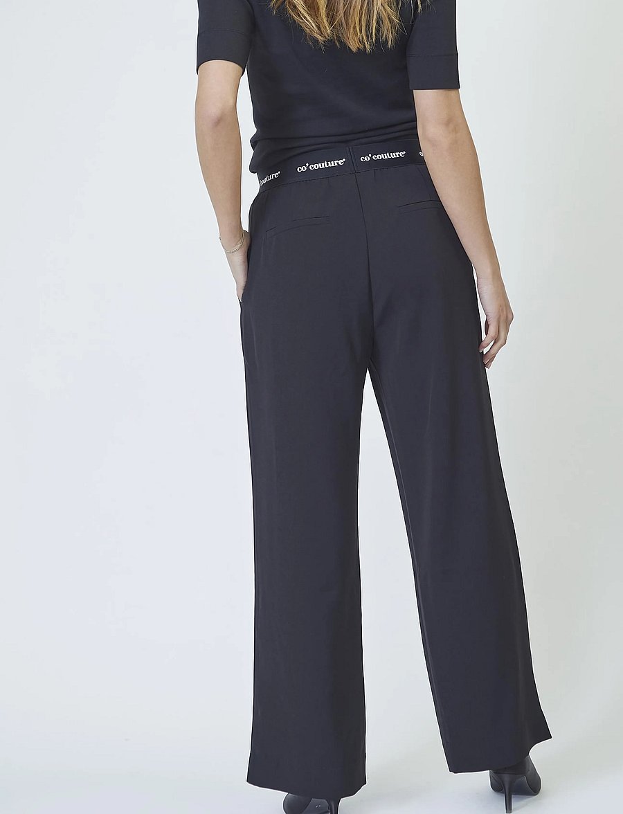 Co' Couture - AminaCC Logo Pant - habitbukser - black - 3