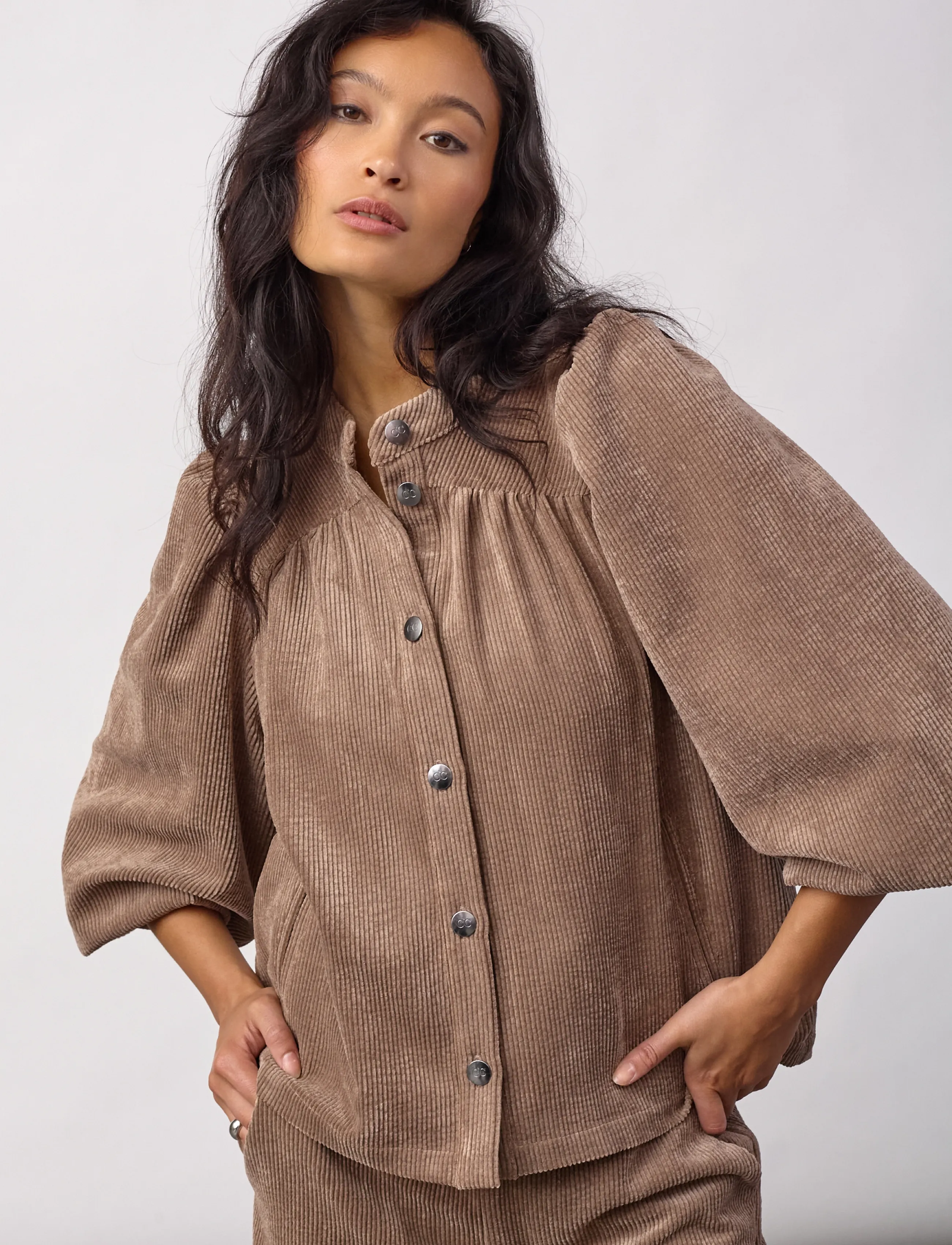 Co' Couture DaisyCC  Cord Shirt - Blusen & Hemden - WALNUT / brown