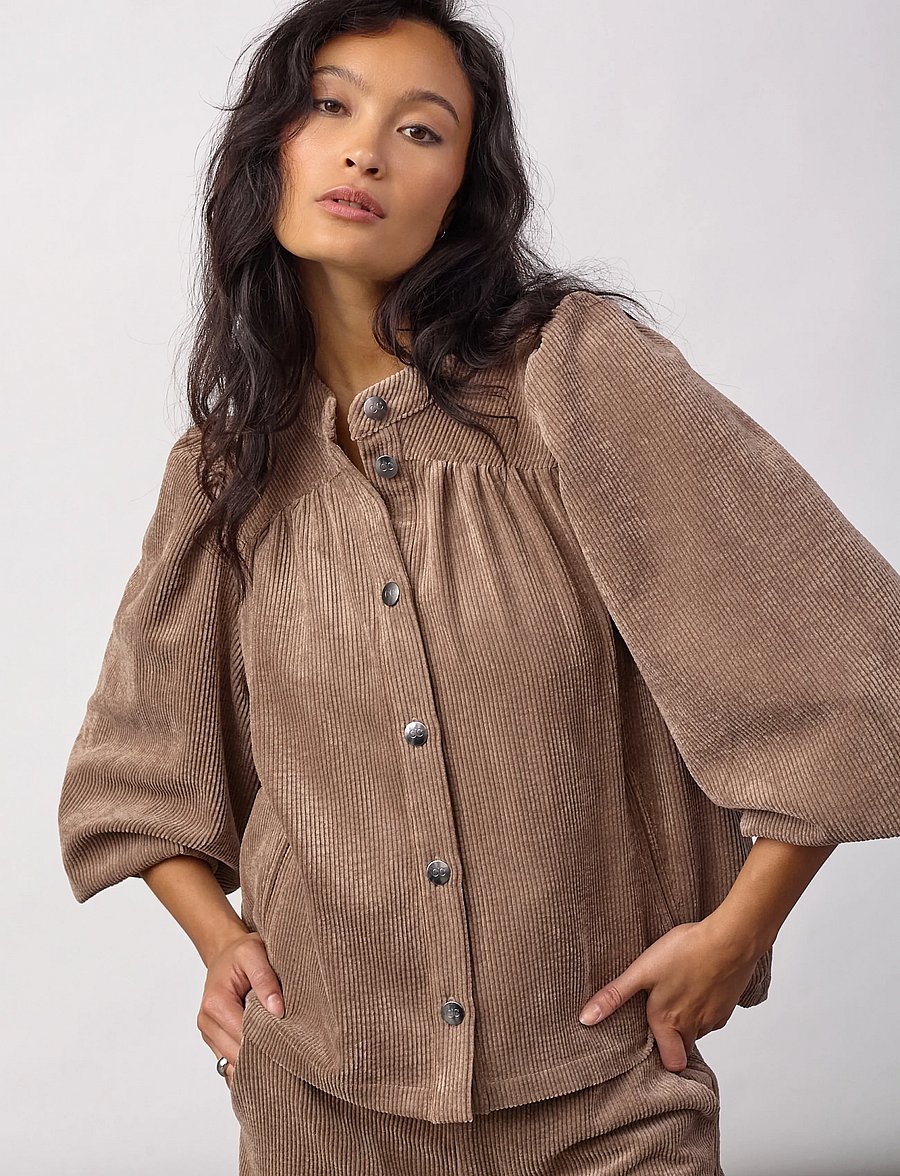 Co' Couture - DaisyCC Cord Shirt - walnut - 0
