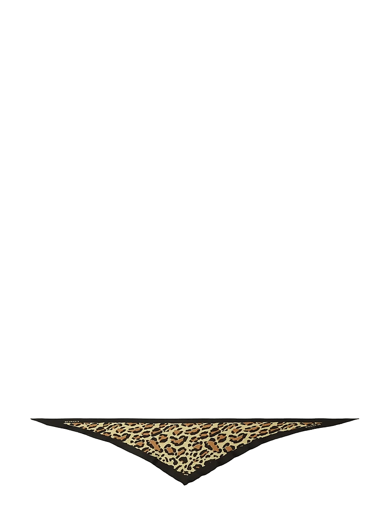Coach Accessories - LEOPARD PRINTED SILK ELONGATED TRIANGLE - alltags-style - tan - 1