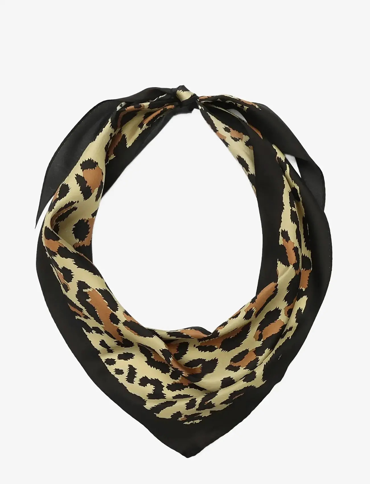 Coach Accessories - LEOPARD PRINTED SILK ELONGATED TRIANGLE - alltags-style - tan - 2