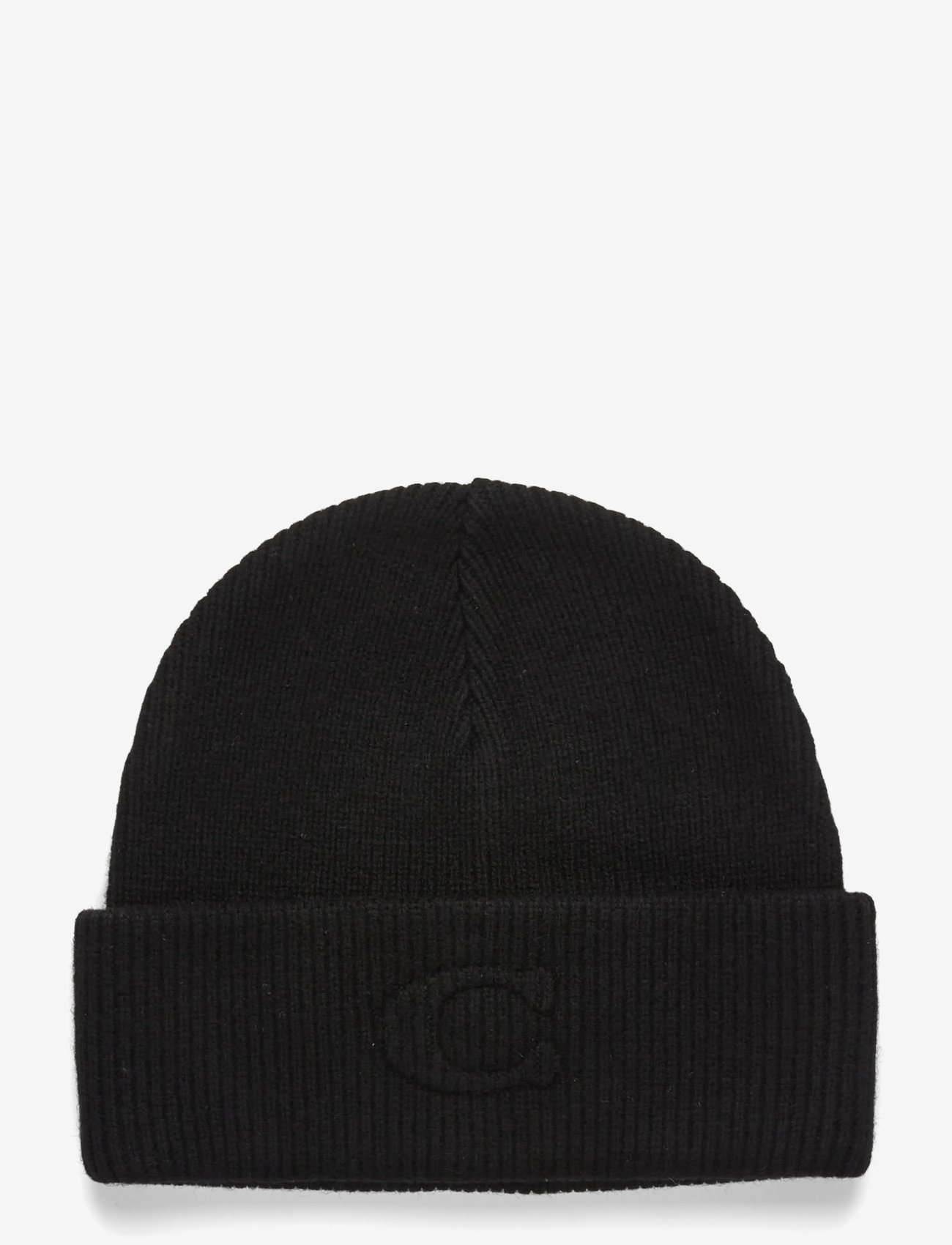 Coach Accessories - EMBOSSED C KNIT BEANIE - hverdags stil - black - 0