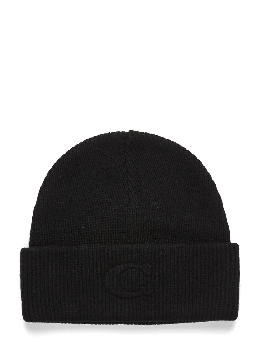 Coach Accessories - EMBOSSED C KNIT BEANIE - alltags-style - black - 0