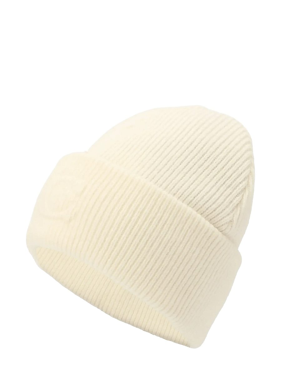Coach Accessories - EMBOSSED C KNIT BEANIE - hats & caps - chalk - 1