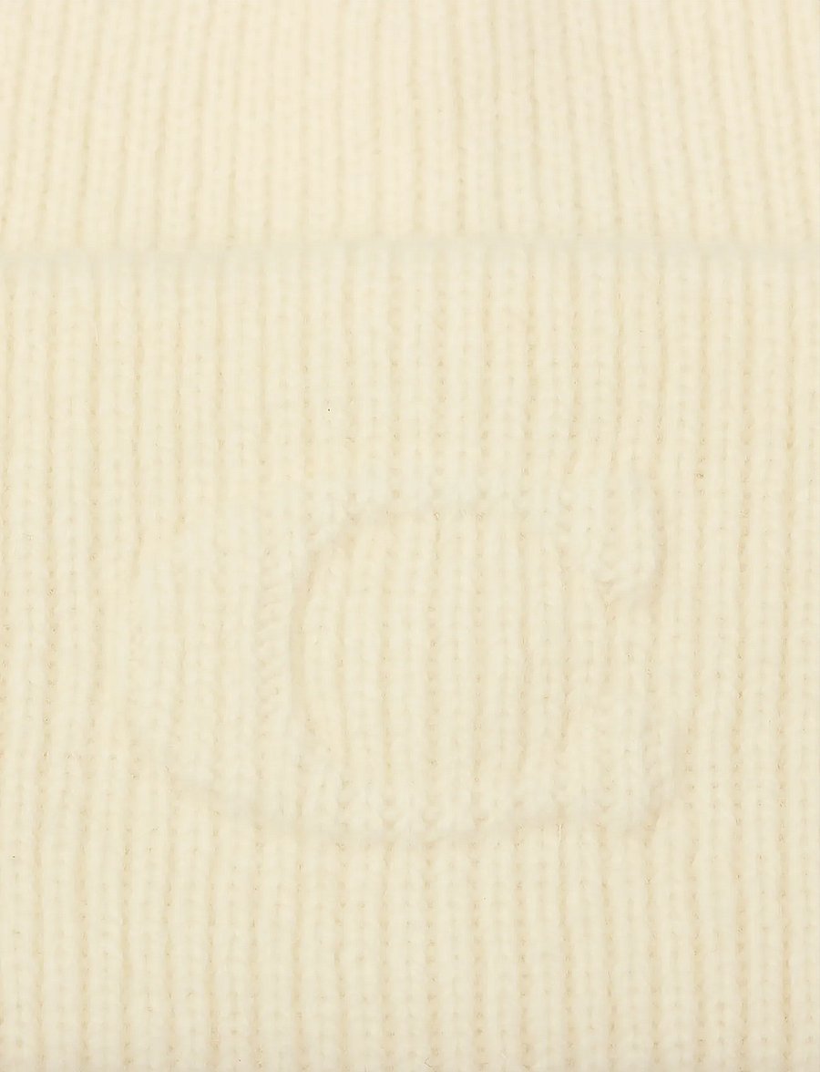 Coach Accessories - EMBOSSED C KNIT BEANIE - hats & caps - chalk - 3