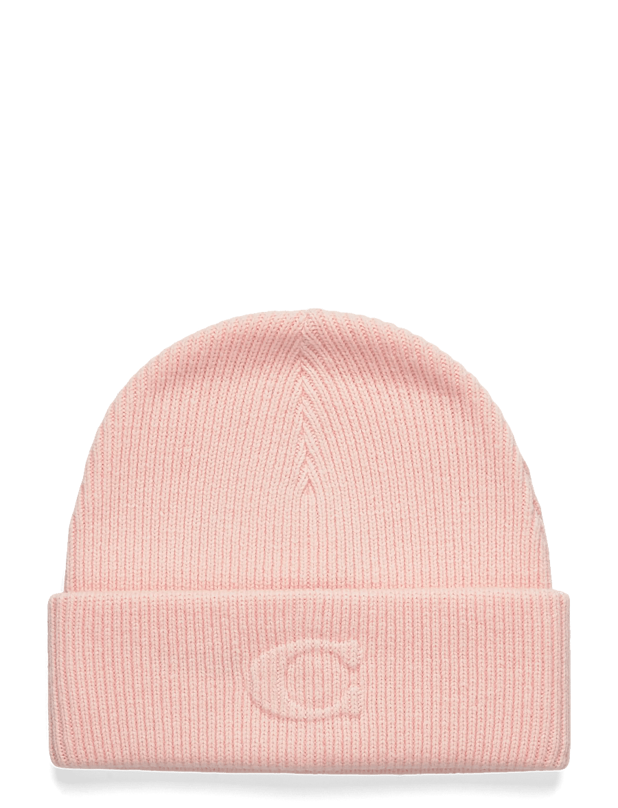 Coach Accessories - EMBOSSED C KNIT BEANIE - huer & kasketter - peach - 0