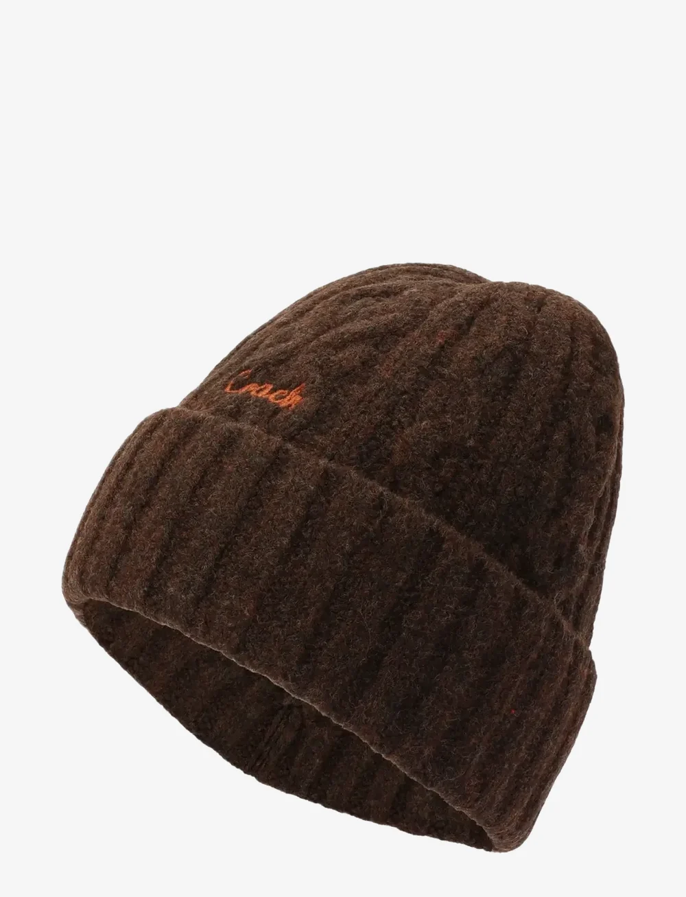 Coach Accessories - EMBROIDERED CABLE KNIT BEANIE - mössor - maple - 2