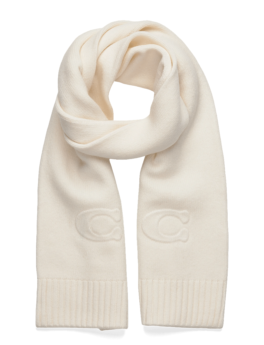 Coach Accessories - EMBOSSED KNIT MUFFLER - alltags-style - chalk - 0