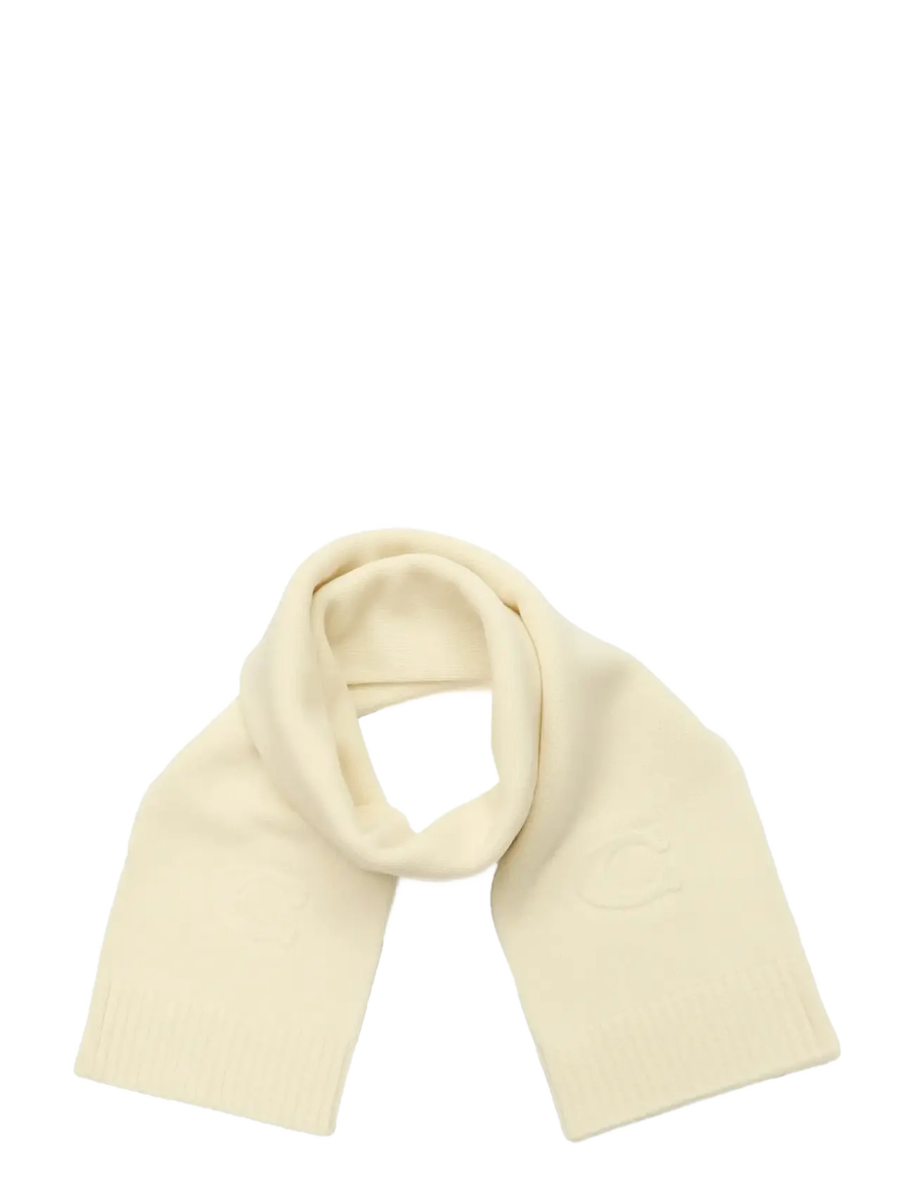 Coach Accessories - EMBOSSED KNIT MUFFLER - arkityyli - chalk - 1