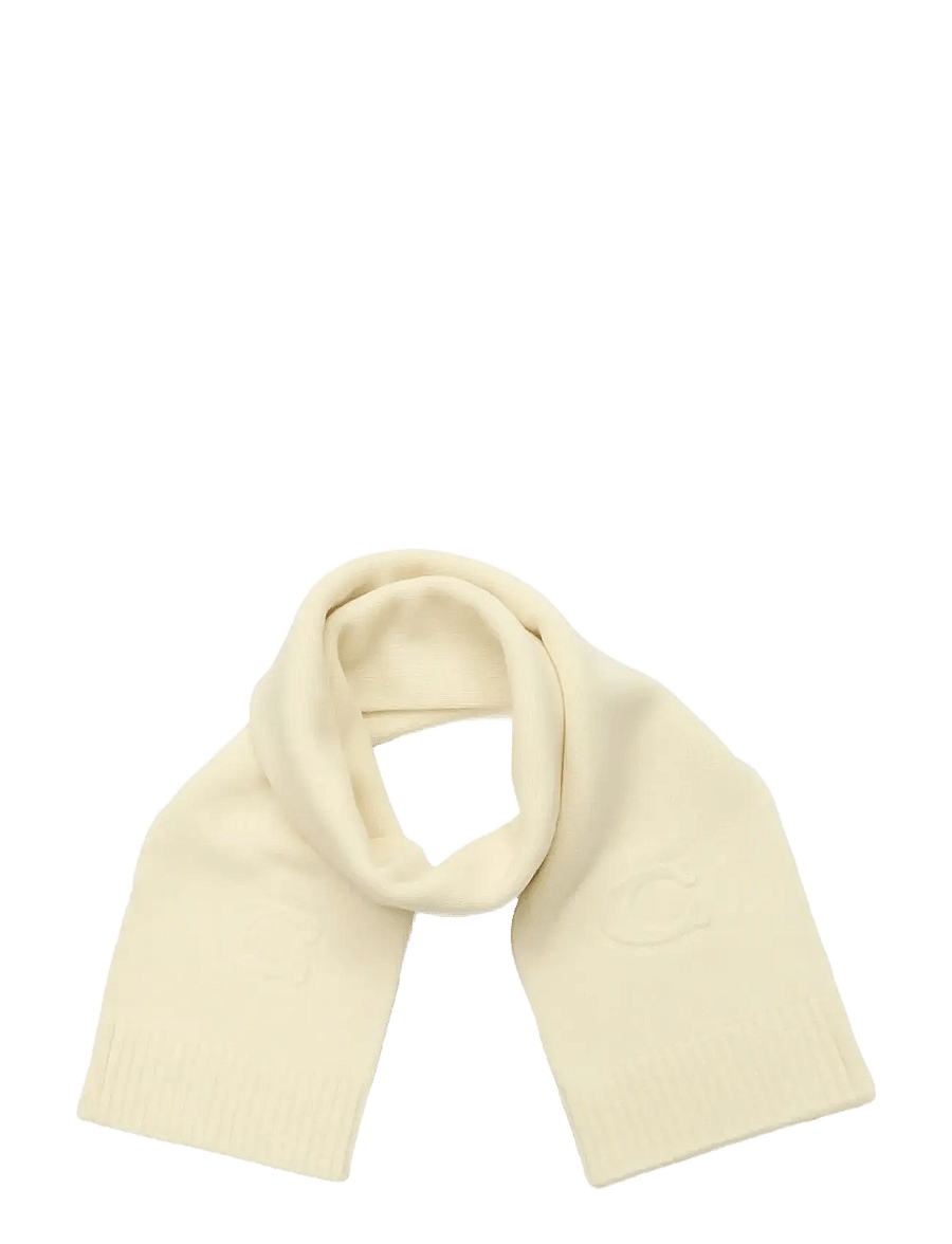 Coach Accessories - EMBOSSED KNIT MUFFLER - alltags-style - chalk - 1