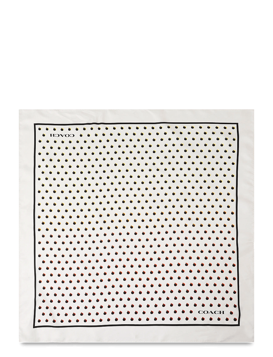 Coach Accessories - APPLE DOT PRINTED SILK BANDANA - kerged sallid - chalk - 0