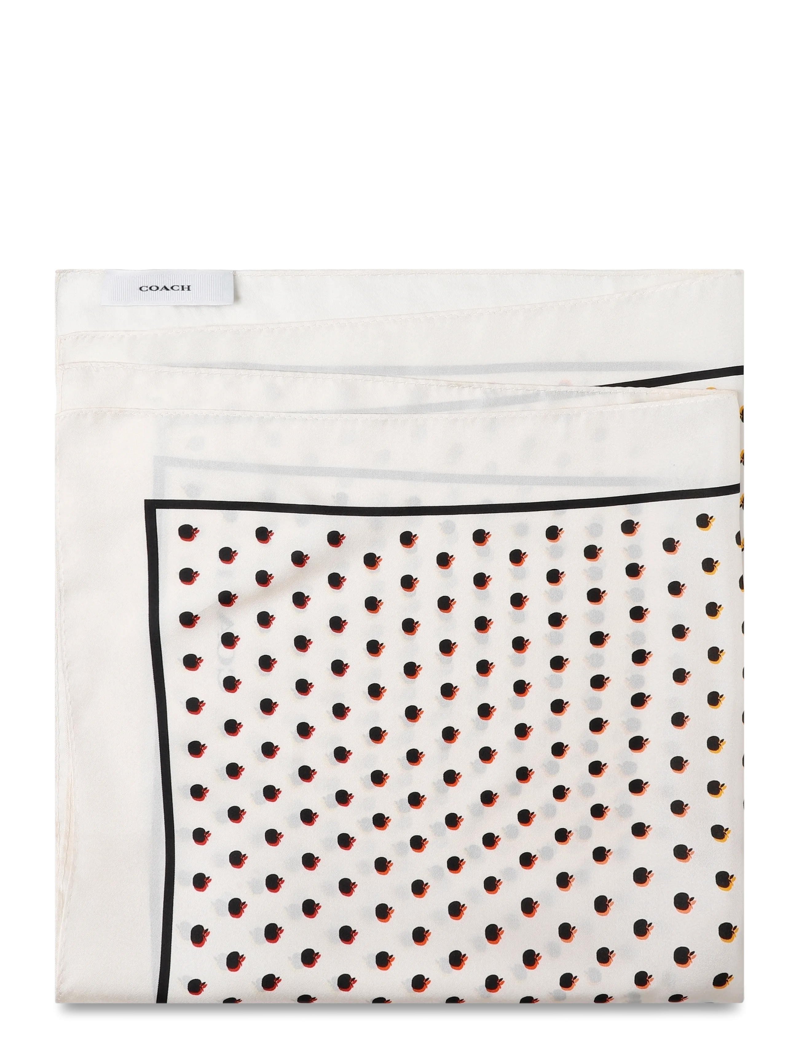 Apple Dot Printed Silk Bandana 2