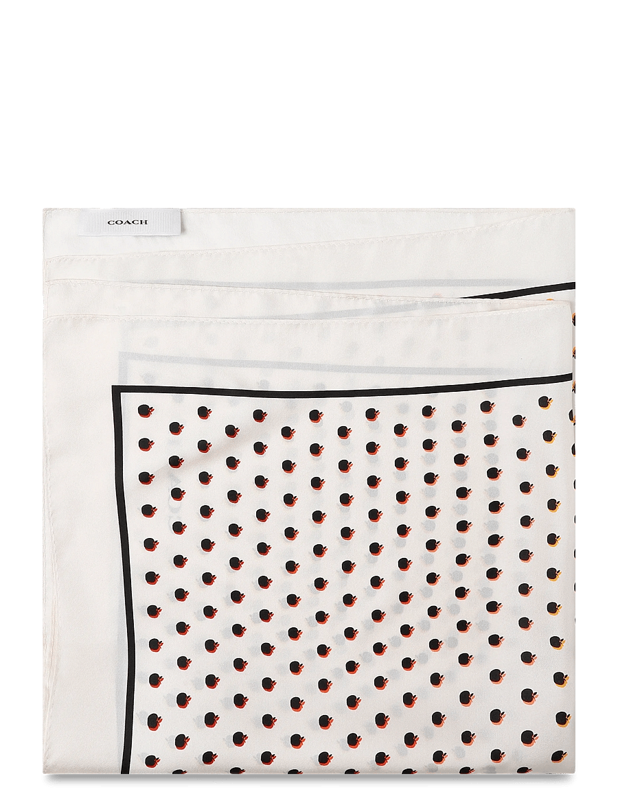 Coach Accessories - APPLE DOT PRINTED SILK BANDANA - kerged sallid - chalk - 1