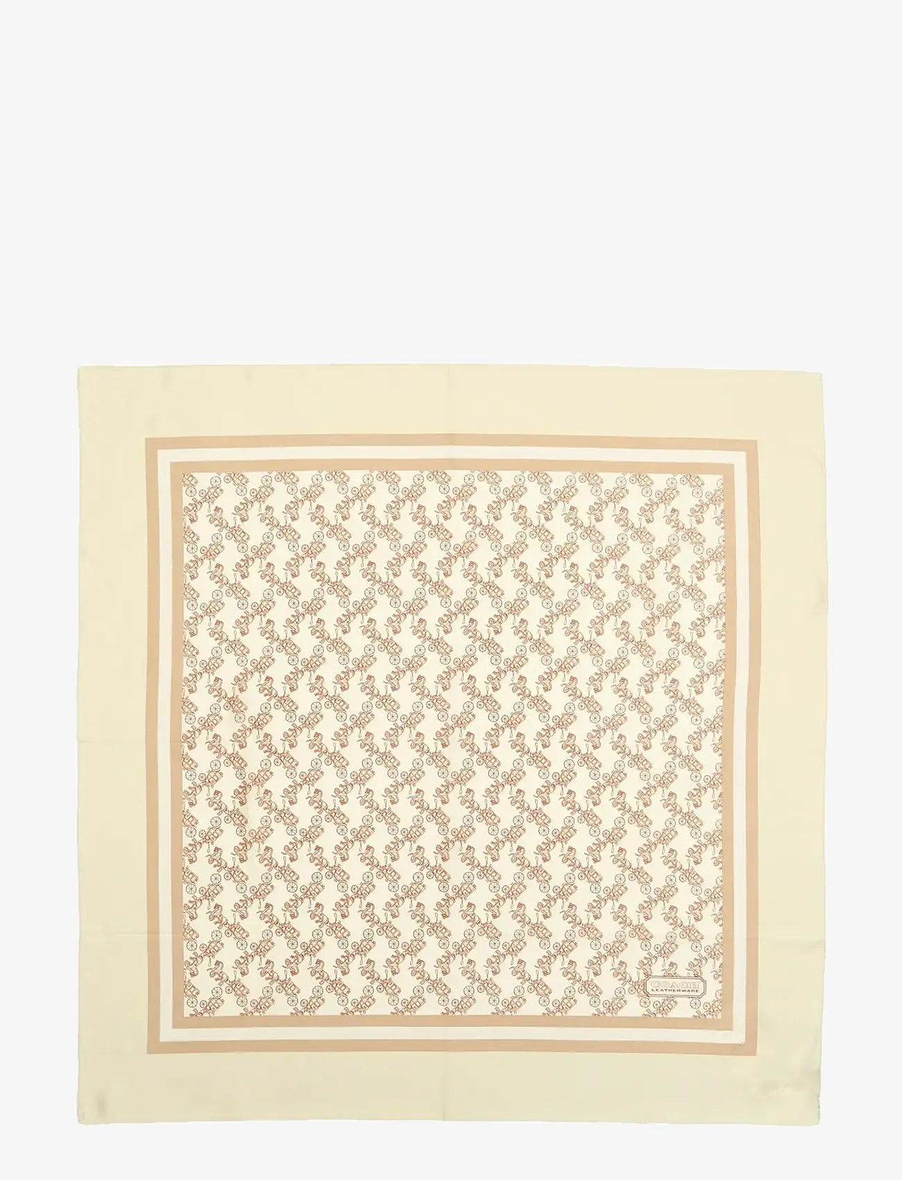 Coach Accessories - HORSE & CARRIAGE PRINTED  SILK SQUARE - ivory - 1