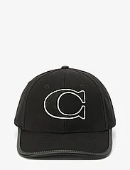 Coach Accessories - C COTTON CANVAS BASEBALL HAT - kappen - black - 0