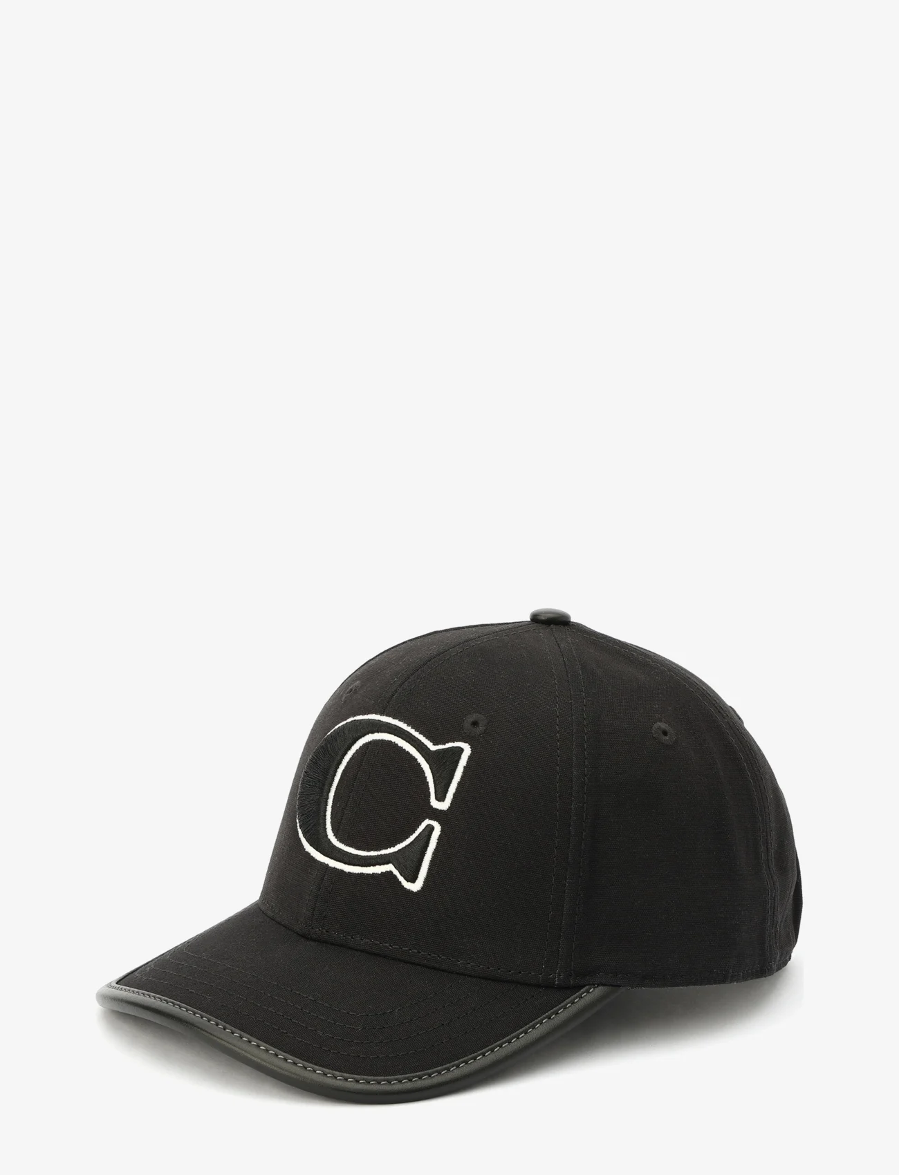 Coach Accessories - C COTTON CANVAS BASEBALL HAT - kappen - black - 1