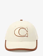 C COTTON CANVAS BASEBALL HAT - CHALK
