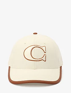 C COTTON CANVAS BASEBALL HAT, Coach Accessories