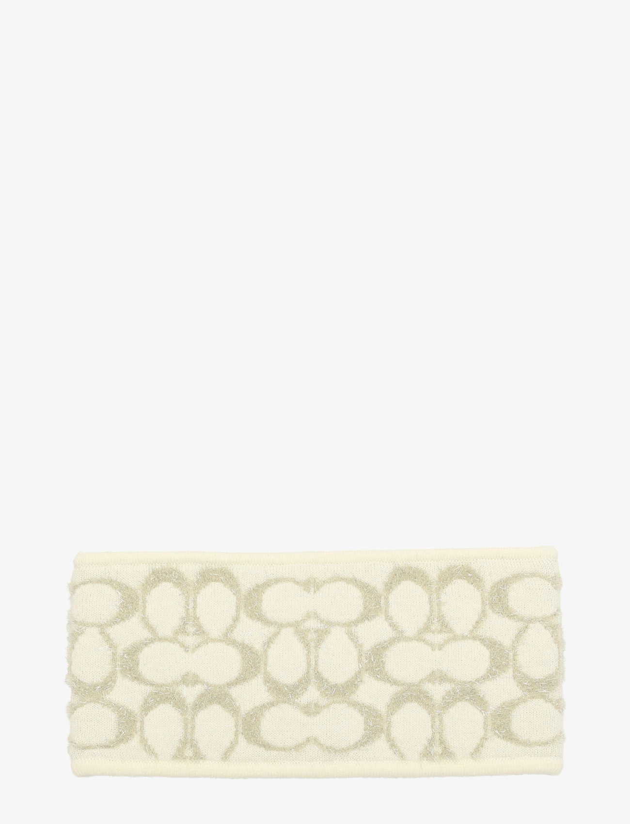 Coach Accessories SIGNATURE C METALLIC HEADBAND - Coach - CHALK / cream