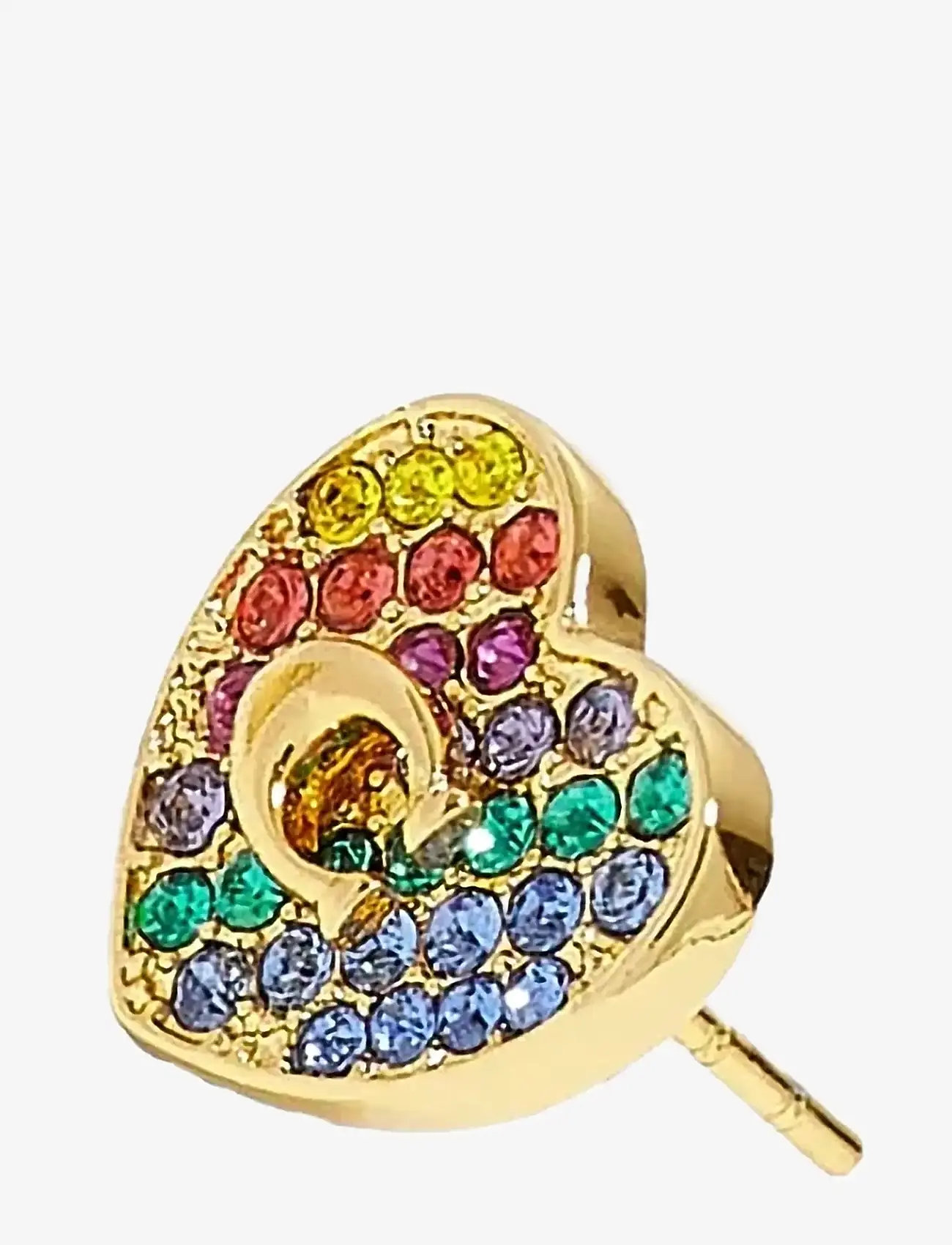 Coach Accessories - COACH Pave Heart Stud Earrings - multi/gold - 1