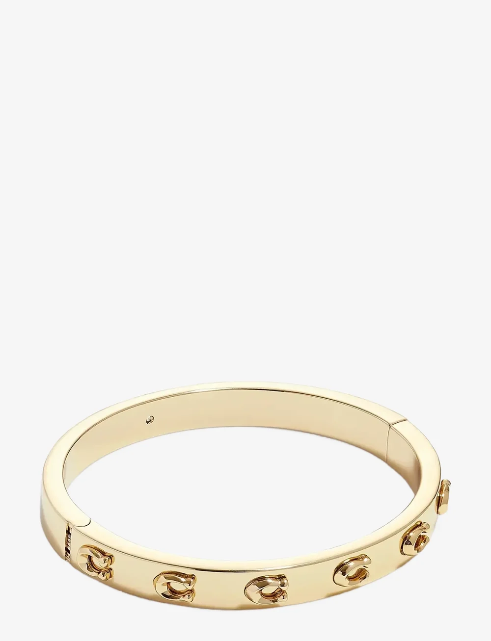 Coach signature c hinged bangle bracelet deals
