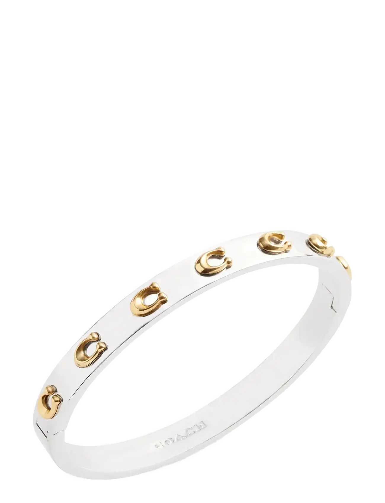Coach Accessories - COACH Signature C Hinged Bangle Bracelet - armbanden - twotone - 2